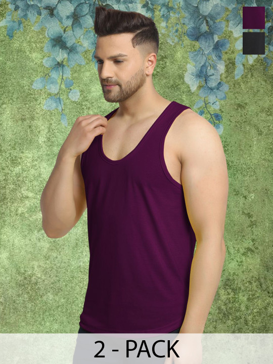 FBAR Pack Of 2 Gym Innerwear Vests FBCLC-01-16