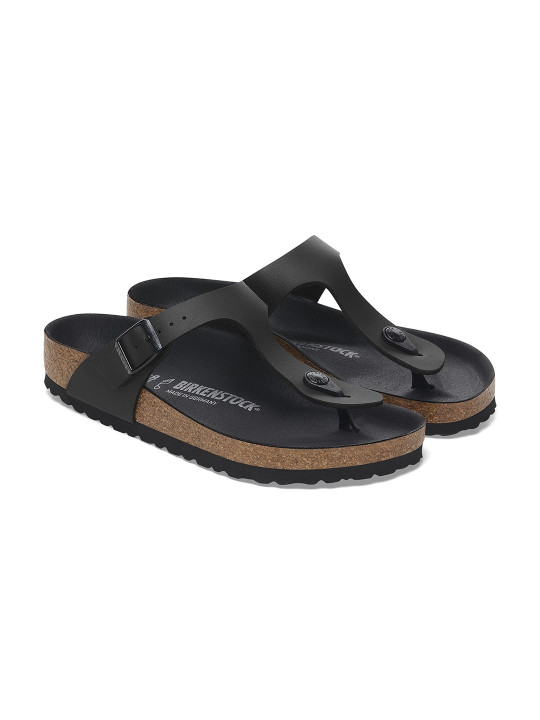 Birkenstock Gizeh Unisex Regular Width Black Birko-Flor Sandal