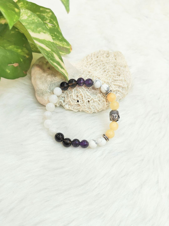 Cold Lava Studio Unisex Artificial Beaded Elasticated Bracelet