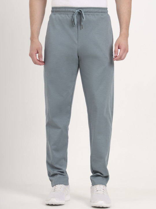JADE BLUE Men Cotton Mid Rise Track Pants