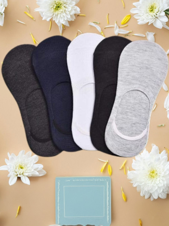 MJE Men Pack Of 5 Shoe Liners Socks