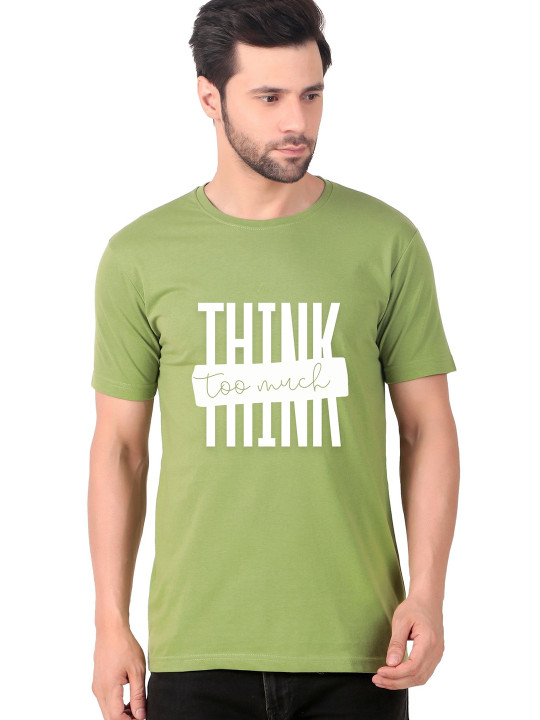 FABSTIEVE Men Typography Printed Round Neck Cotton T-shirt