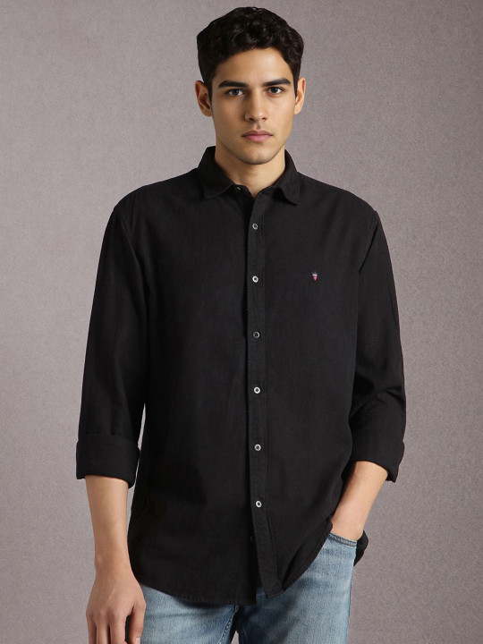 Louis Philippe Jeans Men Slim Fit Casual Cotton Shirt