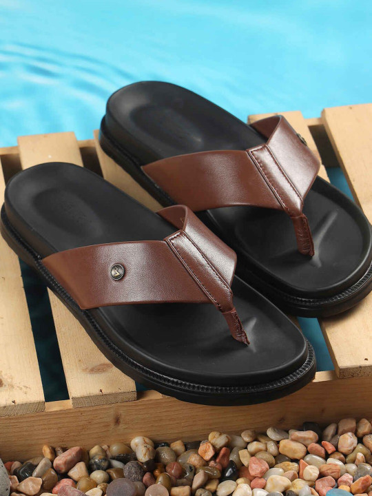 Metro Men Leather Comfort Sandals