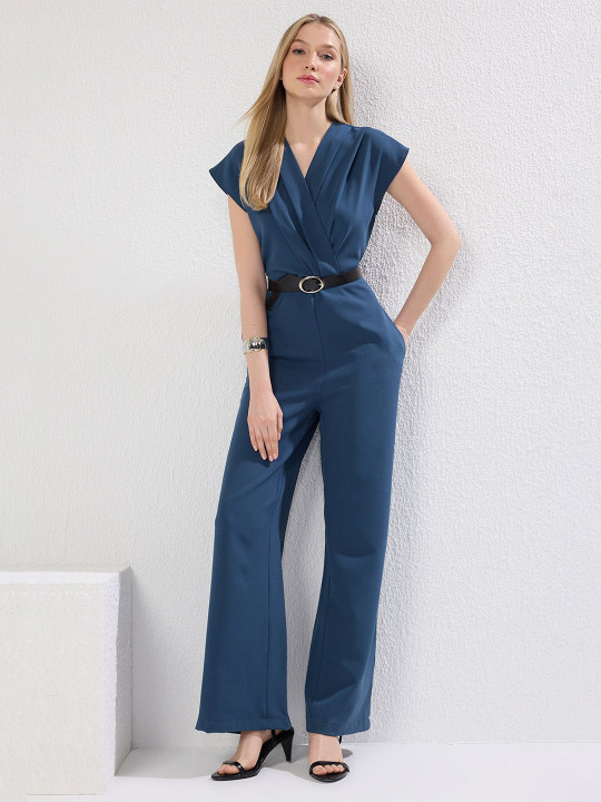 Trendyol Women V Neck Basic Jumpsuit