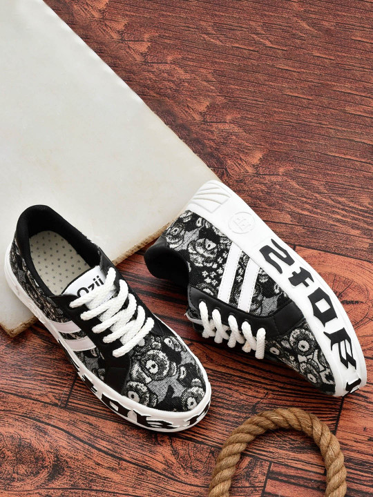 OZJI Men Printed Regular Slip-On Sneakers