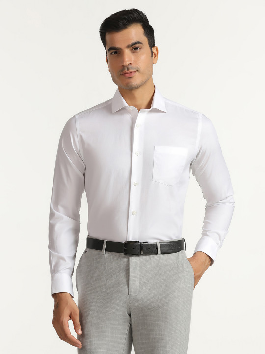 Blackberrys Spread Collar Slim Fit India Slim Cotton Shirt