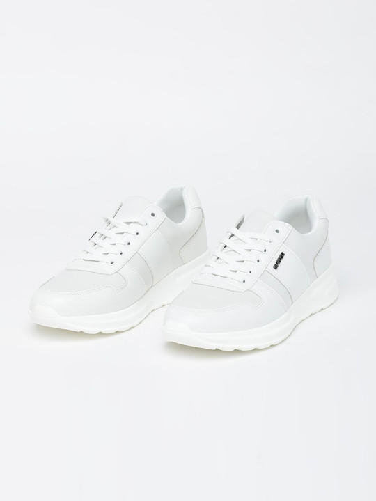 Snitch Men Round Toe Lightweight PU Sneakers