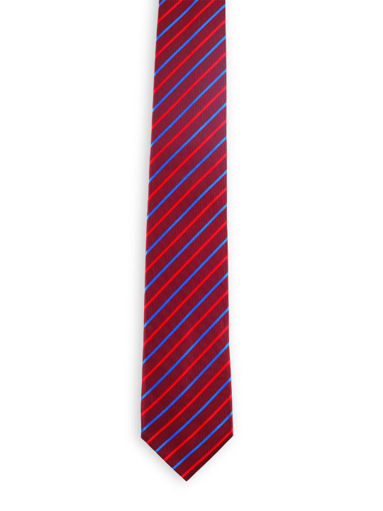 ALZ Men Striped Microfiber Skinny Tie
