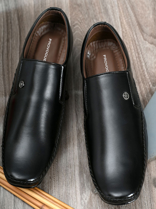 Provogue Men Round Toe Slip On Formal Shoes