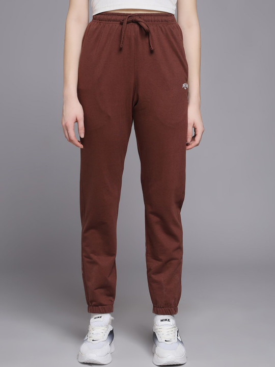 MKH Women Cotton Mid-Rise Joggers