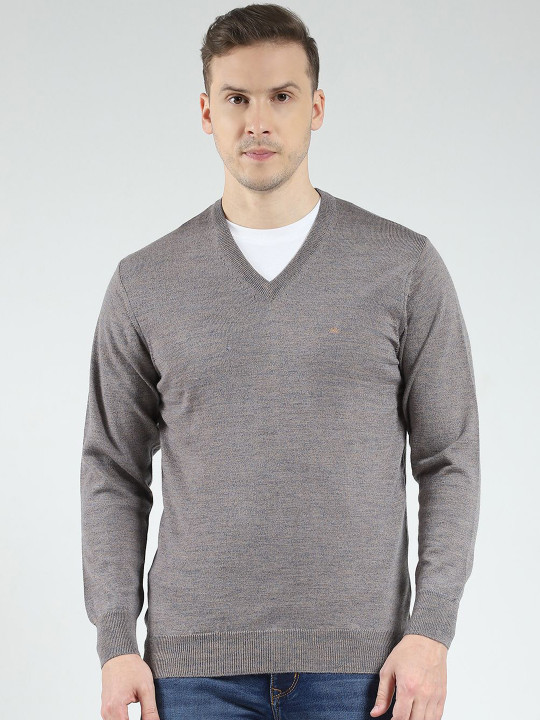 Monte Carlo Men Solid Pullover Sweaters