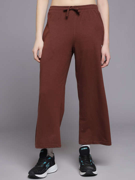 MKH Women Cotton Mid-Rise Track Pants