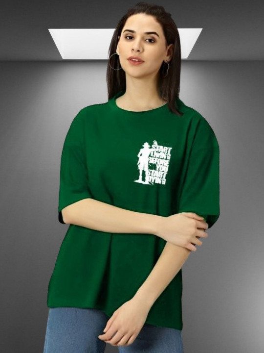 Parona Graphic Printed Round Neck T-shirt
