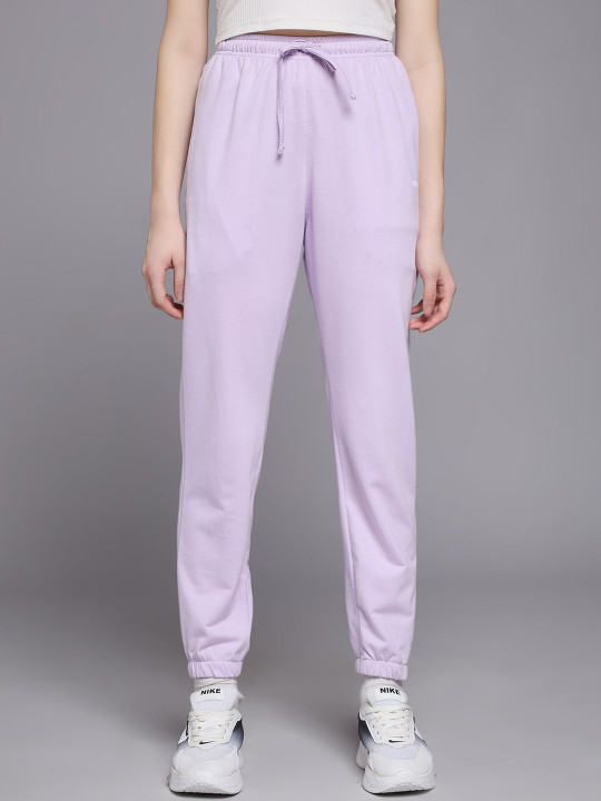 MKH Women Solid Mid-Rise Joggers