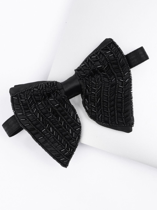 Alvaro Castagnino Men Beads Embellished Bow Tie