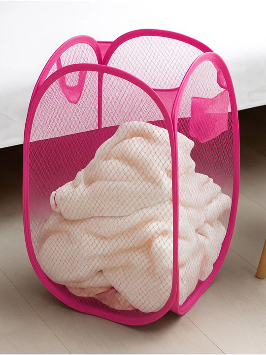 Pink Mesh Laundry Basket 20 L