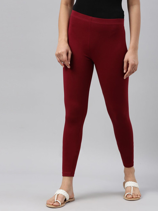 Go Colors Mid-Rise Ankle-Length Leggings