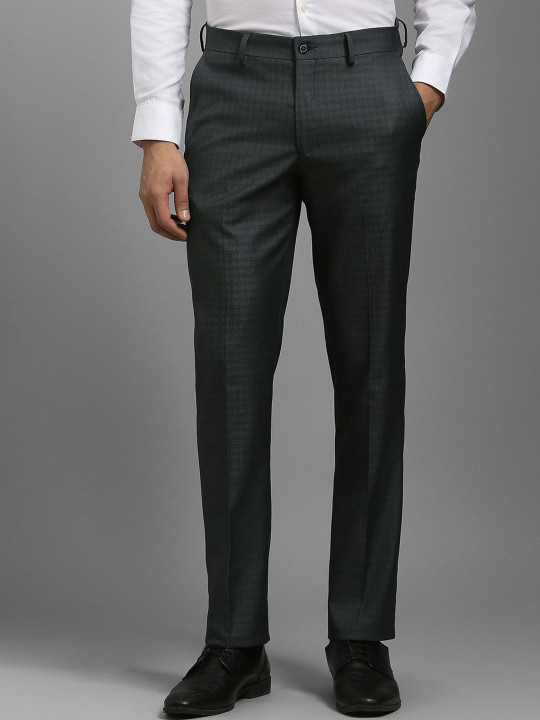 Louis Philippe Men Mid Rise Slim Fit Formal Trousers