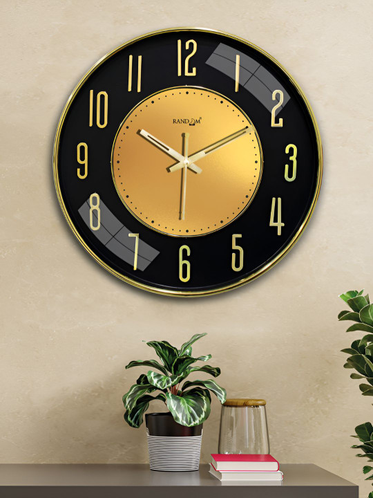 Metallic Foil Finish With Sweep Silent Classic 12.75 Inch Wall Clock