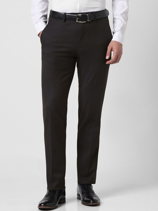 Van Heusen Men Slim Fit Formal Trousers