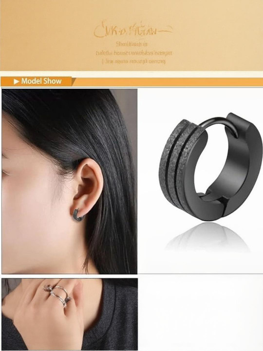 ATRAER Contemporary Hoop Earrings
