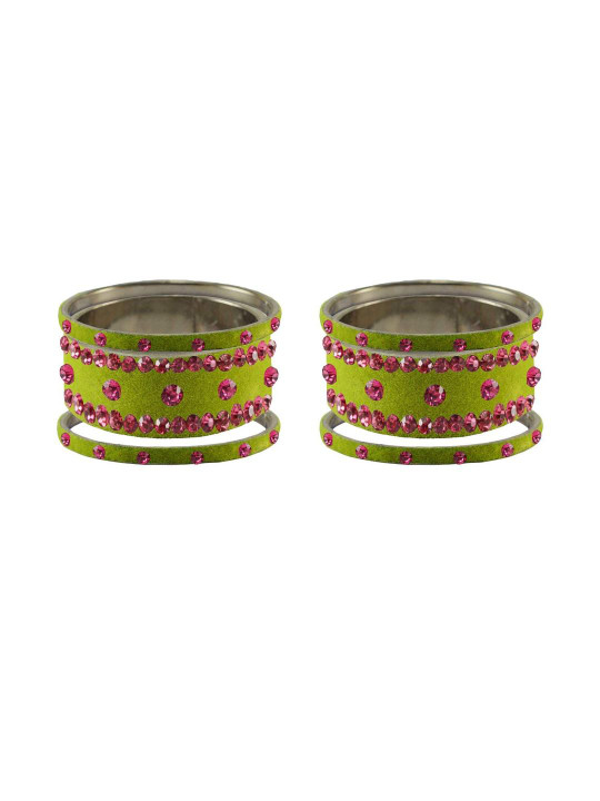 Vidhya Kangan Set Of 6 Stone Studded Bangles