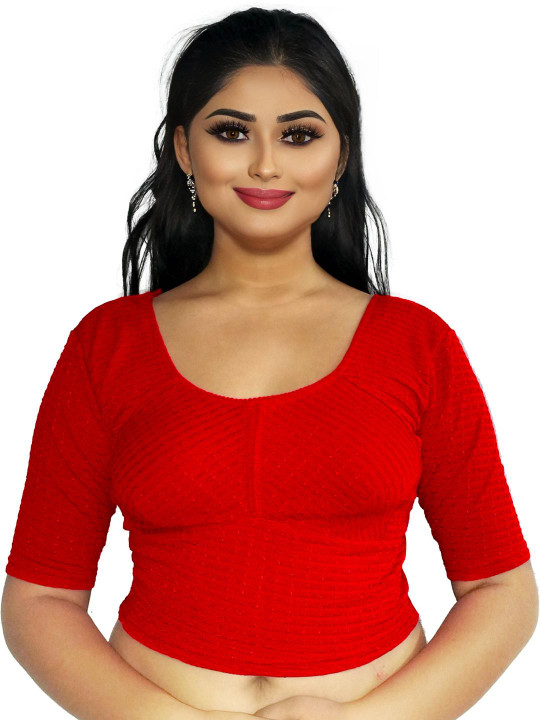PU FASHION Self Design Saree Blouse