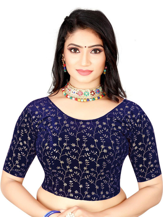 PU FASHION Women Embellished Saree Blouse