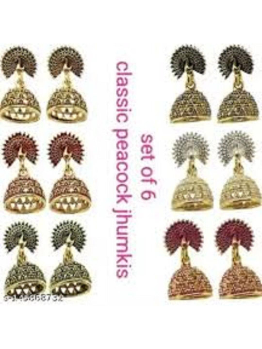 DENICRAAS Contemporary Jhumkas Earrings
