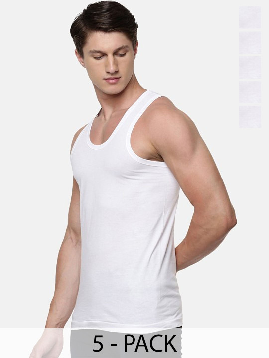 CAVENDERS Pack Of 5 Pure Cotton Ultra Comfortable Innerwear Vests C40 -SWIFT---5- ---85