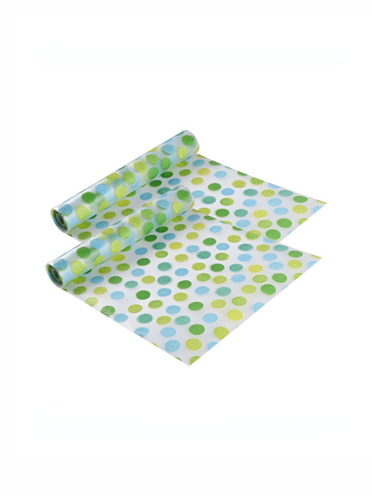 Aura Green Set of 2 Water Resistant Shelf Liner Organisers