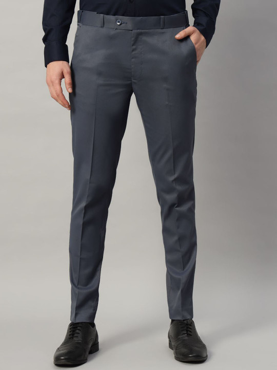 VOGAAN Men Comfort Regular Fit Cotton Formal Trousers