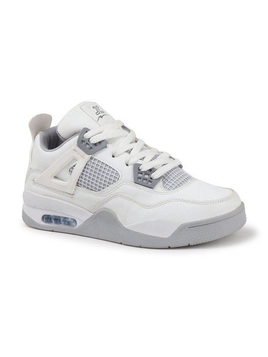 JUMPLITE Men JL-ROCKY Rexine Contrast Sole Sneakers