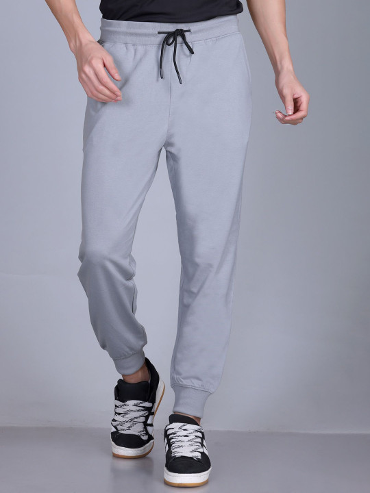 PULAKIN Men Cotton Mid-Rise Stretchable Joggers