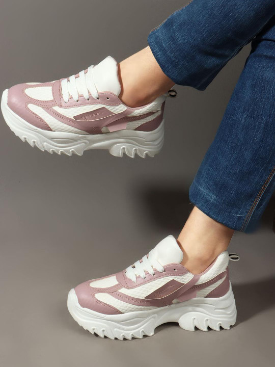 CORSICA Women Colourblocked PU Sneakers