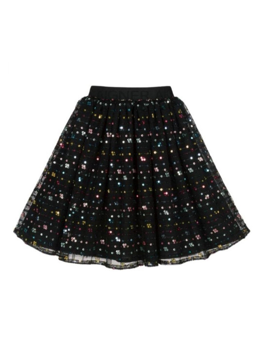 AIGNER Girls Sequinned Embellished Flared Midi Skirt