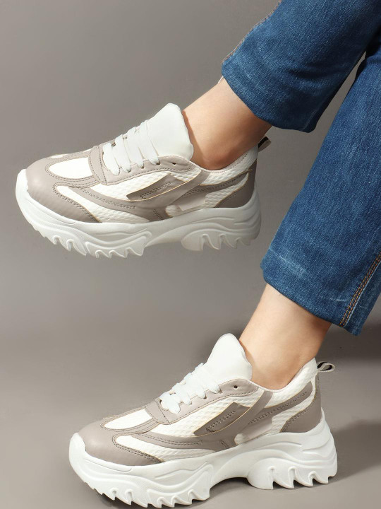 CORSICA Women Colourblocked PU Sneakers