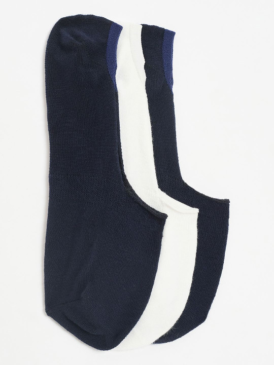 Camey Men Pack Of 3 Assorted Cotton Shoe-Liner Socks