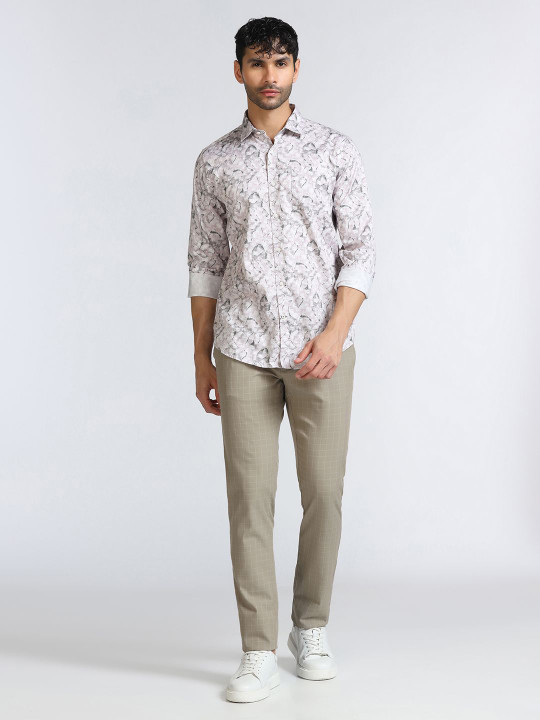 Blackberrys Men Slim Fit Floral Printed Casual Shirt