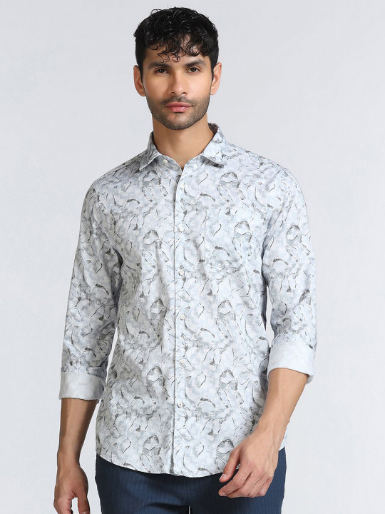 Blackberrys Men India Slim Fit Floral Printed Casual Shirt