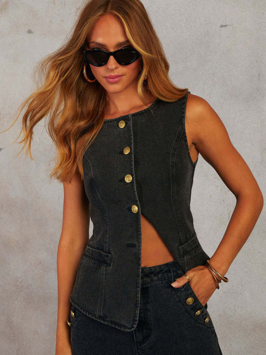 bebe Round Neck Top With Palazzos Co-Ords