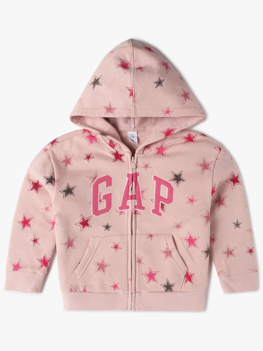 GAP Kids Girls Conversational Printed Hooded Sweatshirt