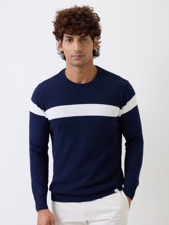 SPYKAR Men Colourblocked Pullover
