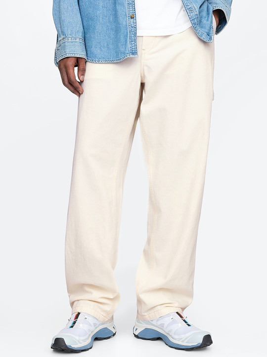 price history - Women Mid-Rise Pure Cotton Baggy Fit Jeans