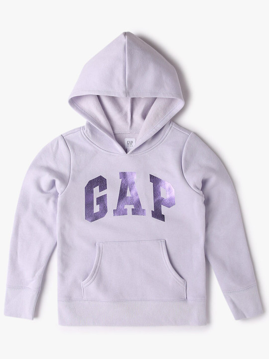 GAP Kids Girls Brand Logo Printed Hooded Sweatshirt