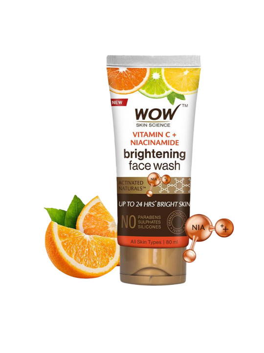WOW SKIN SCIENCE Vitamin C & Niacinamide Brightening Face Wash- 80 ml