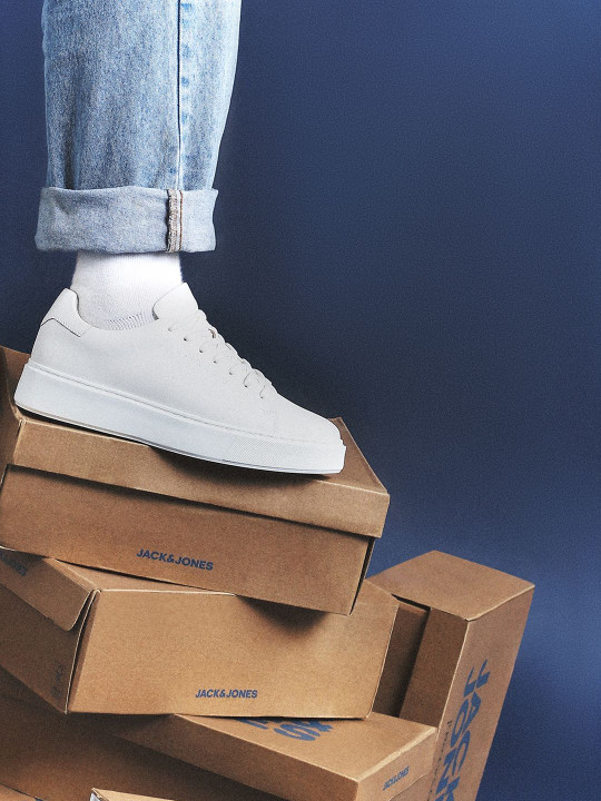 Jack & Jones Men Leather Sneakers