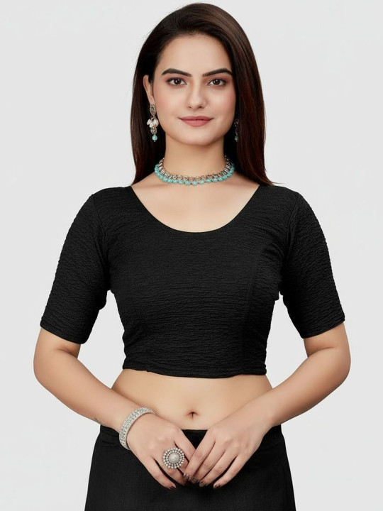 Moda Rapido Round Neck Readymade Saree Blouse