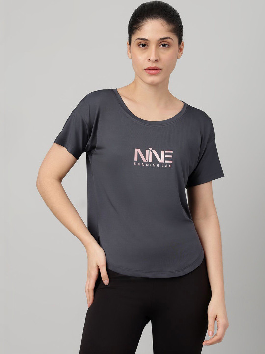 MKH Women Typography Printed Dri-FIT T-shirt